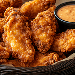 Fried chicken at The Ballpark at America First Square