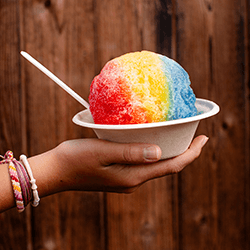 Snow cone at The Ballpark at America First Square