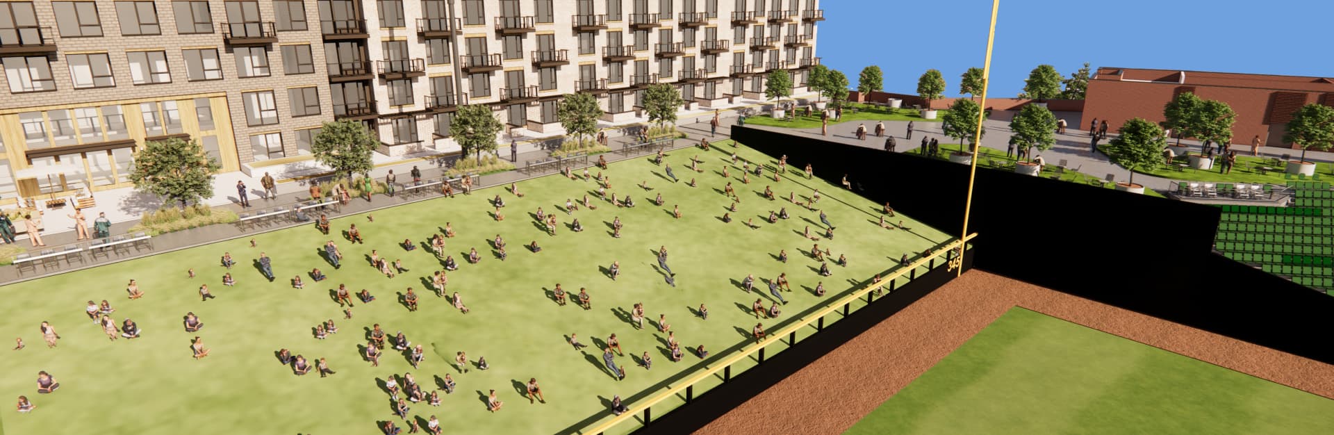 Baseball Lawn The Ballpark at America First Square Rendering